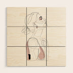 Blush Beauty Wood Wall Art Gallery Image 1