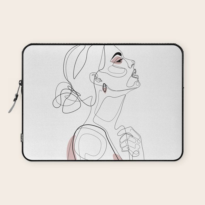 Blush Beauty Laptop Sleeve Gallery Image 1