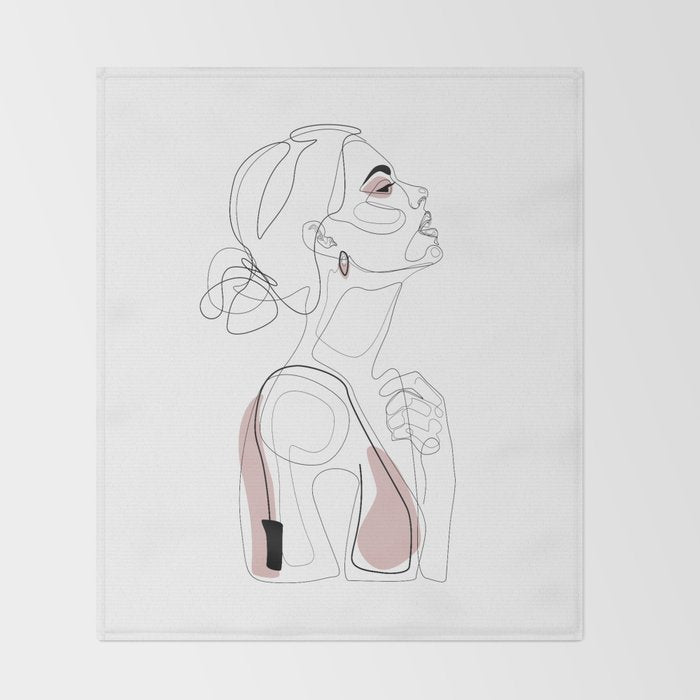 Blush Beauty Throw Blanket Gallery Image 2