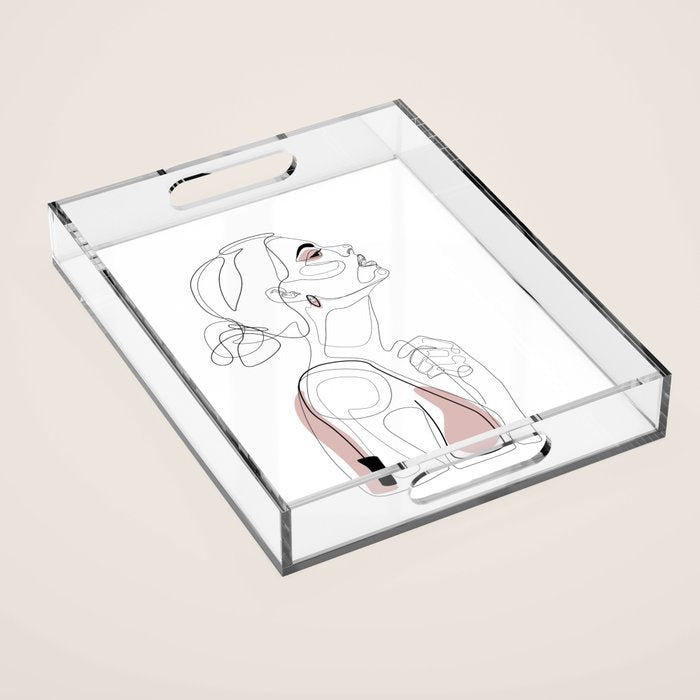 Blush Beauty Acrylic Tray Gallery Image 1