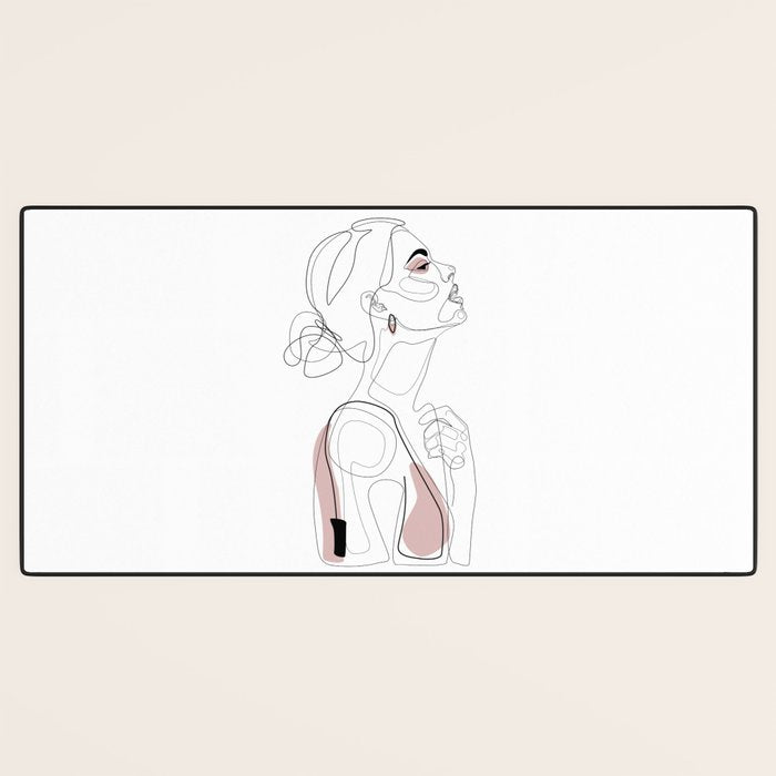 Blush Beauty Desk Mat Gallery Image 3