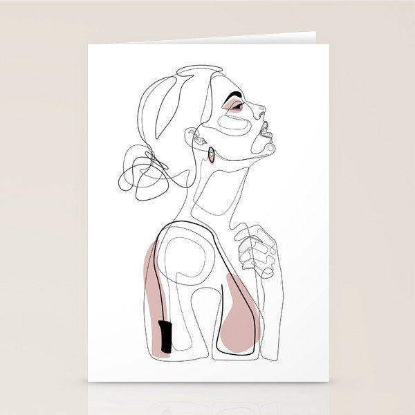 Blush Beauty Stationery Card Gallery Image 2