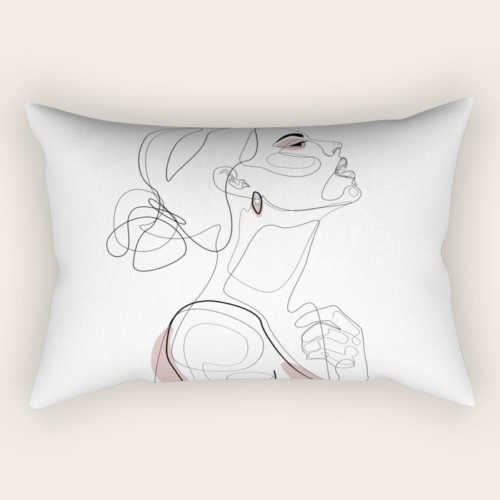 Blush Beauty Rectangular Pillow Gallery Image 2