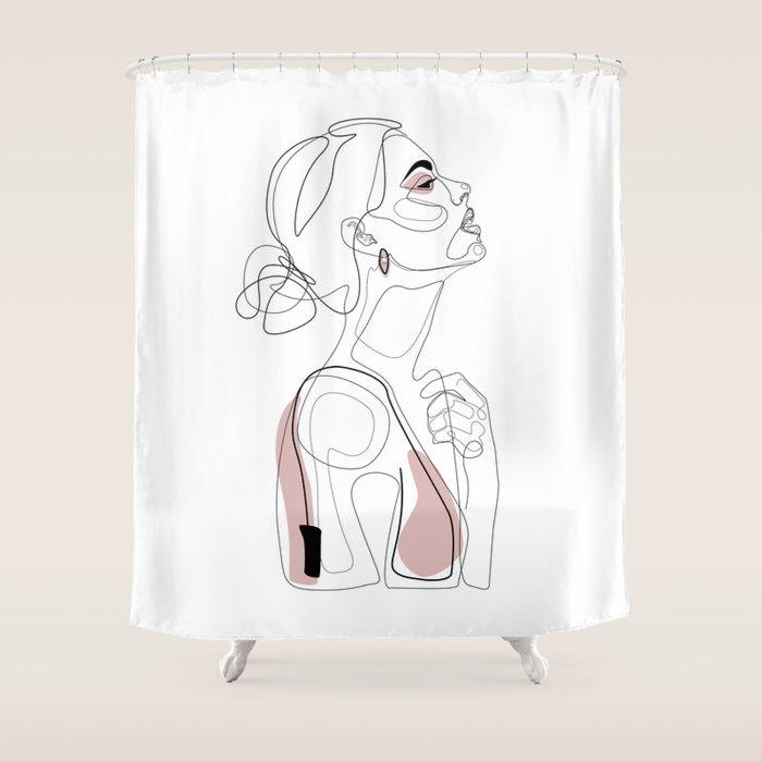 Blush Beauty Shower Curtain Gallery Image 1