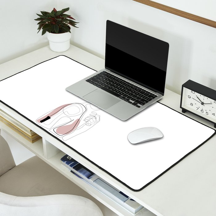 Blush Beauty Desk Mat Gallery Image 2