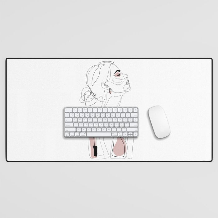 Blush Beauty Desk Mat Gallery Image 1
