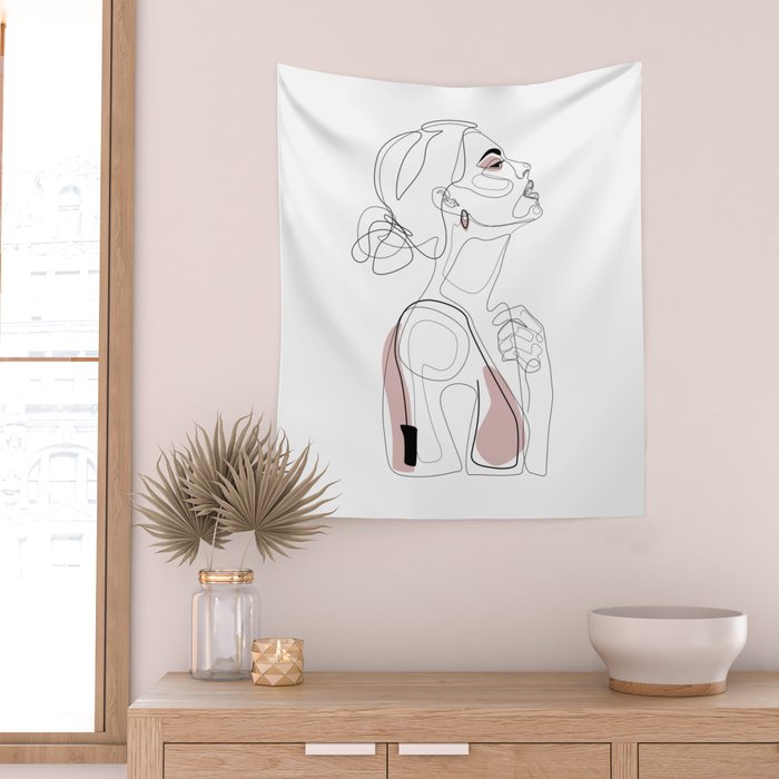 Blush Beauty Wall Tapestry Gallery Image 2