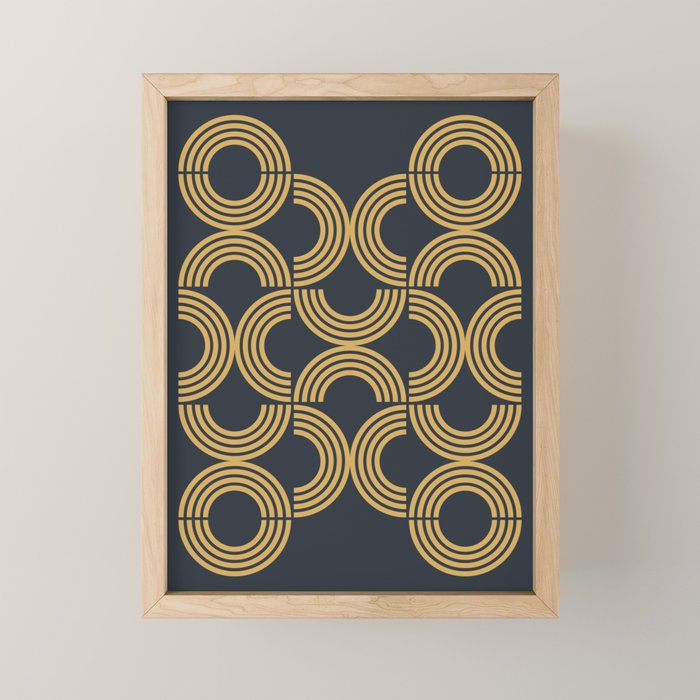 Deco Geometric 01 Mini Art Print Gallery Image 1