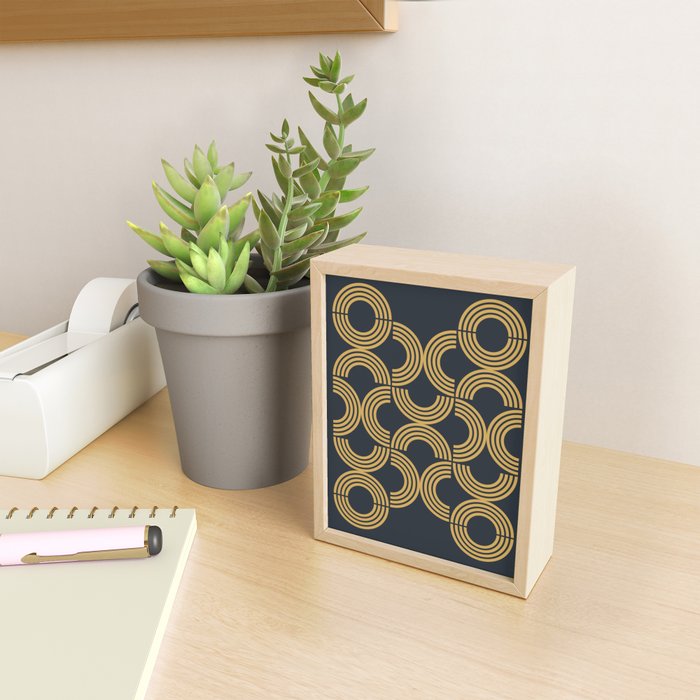 Deco Geometric 01 Mini Art Print Gallery Image 2