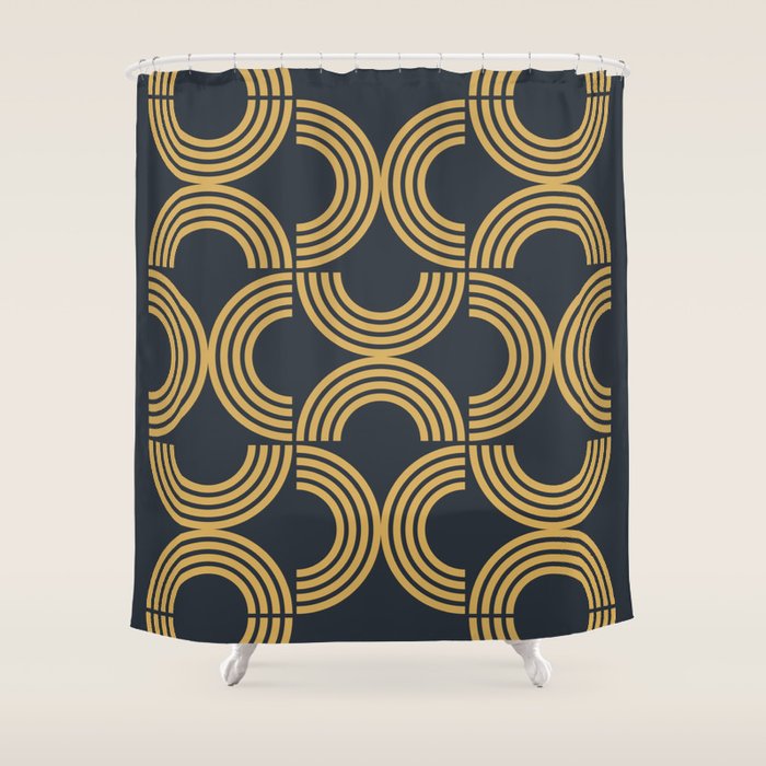 Deco Geometric 01 Shower Curtain Gallery Image 1