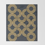 Deco Geometric 01 Throw Blanket Gallery Image 2