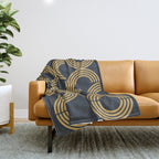 Deco Geometric 01 Throw Blanket Gallery Image 1
