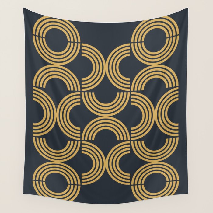Deco Geometric 01 Wall Tapestry Gallery Image 4