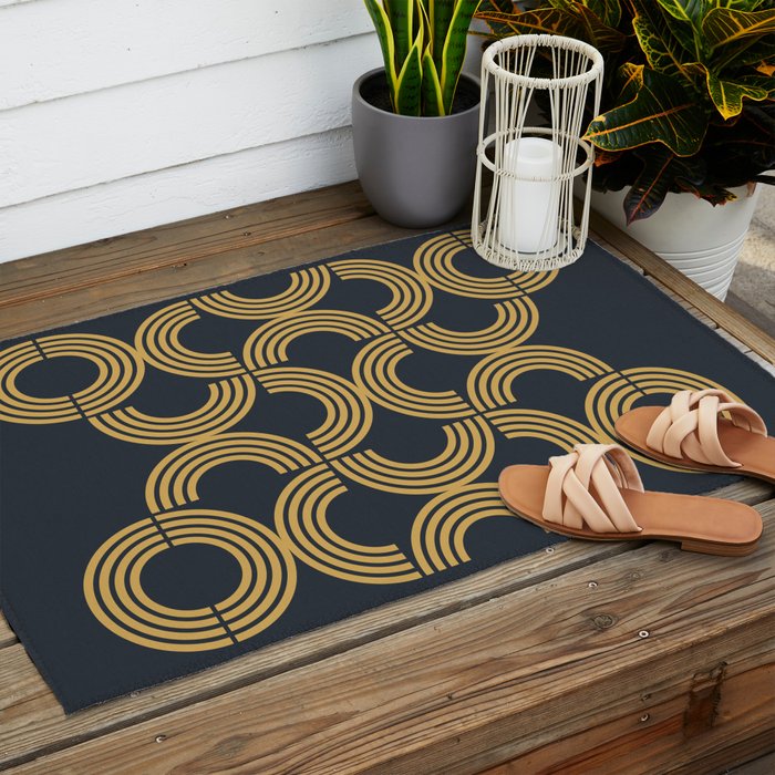 Deco Geometric 01 Outdoor Rug Gallery Image 2