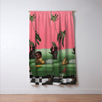 Martini and Monstera Window Curtain Gallery Image 3
