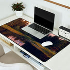Grand Teton Mountain Sunrise - Schwabacher Landing Desk Mat Gallery Image 2