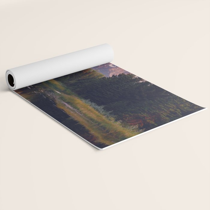 Grand Teton Mountain Sunrise - Schwabacher Landing Yoga Mat Gallery Image 2