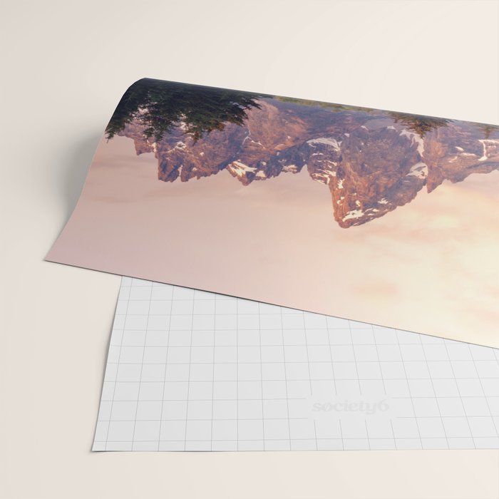 Grand Teton Mountain Sunrise - Schwabacher Landing Wrapping Paper Gallery Image 2