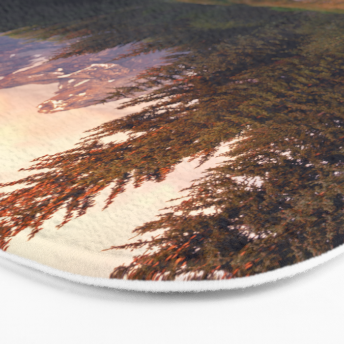 Grand Teton Mountain Sunrise - Schwabacher Landing Bath Mat Gallery Image 3