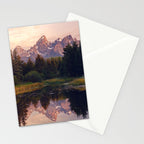 Grand Teton Mountain Sunrise - Schwabacher Landing Stationery Card Gallery Image 2