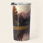 Grand Teton Mountain Sunrise - Schwabacher Landing Travel Mug Gallery Image 3