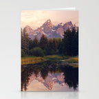 Grand Teton Mountain Sunrise - Schwabacher Landing Stationery Card Gallery Image 2