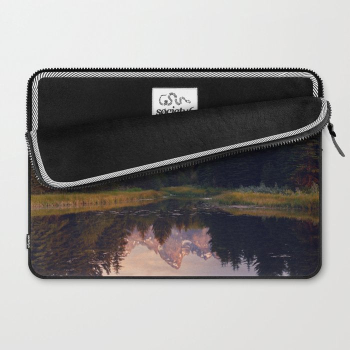 Grand Teton Mountain Sunrise - Schwabacher Landing Laptop Sleeve Gallery Image 2