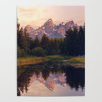 Grand Teton Mountain Sunrise - Schwabacher Landing Poster Gallery Image 4