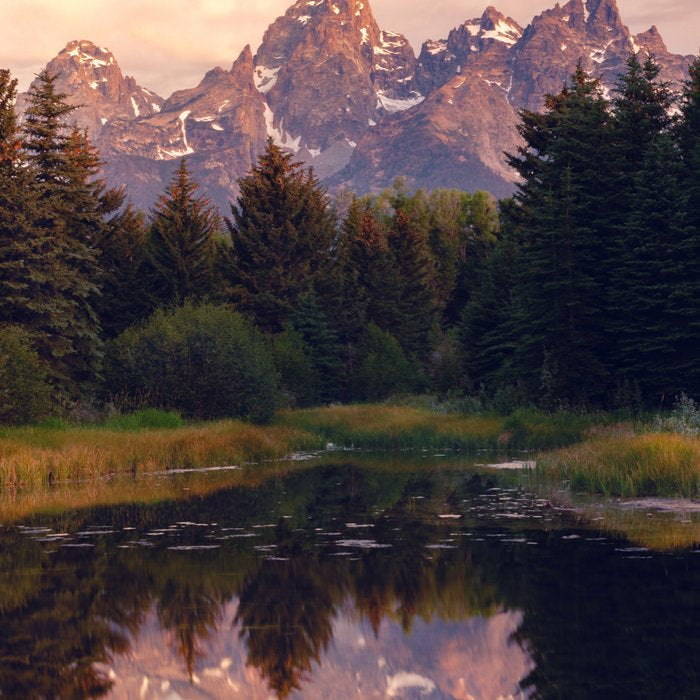 Grand Teton Mountain Sunrise - Schwabacher Landing Coffee Mug Gallery Image 2