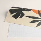 Terracotta Sun Botanical Silhouettes Wrapping Paper Gallery Image 2