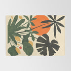 Terracotta Sun Botanical Silhouettes Rug Gallery Image 2