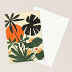 Terracotta Sun Botanical Silhouettes Stationery Card Gallery Image 2