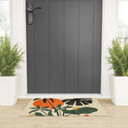 Terracotta Sun Botanical Silhouettes Welcome Mat Gallery Image 3