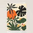 Terracotta Sun Botanical Silhouettes Stationery Card Gallery Image 2