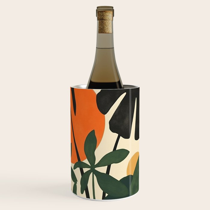 Terracotta Sun Botanical Silhouettes Wine Chiller Gallery Image 1