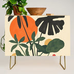 Terracotta Sun Botanical Silhouettes Credenza Gallery Image 1