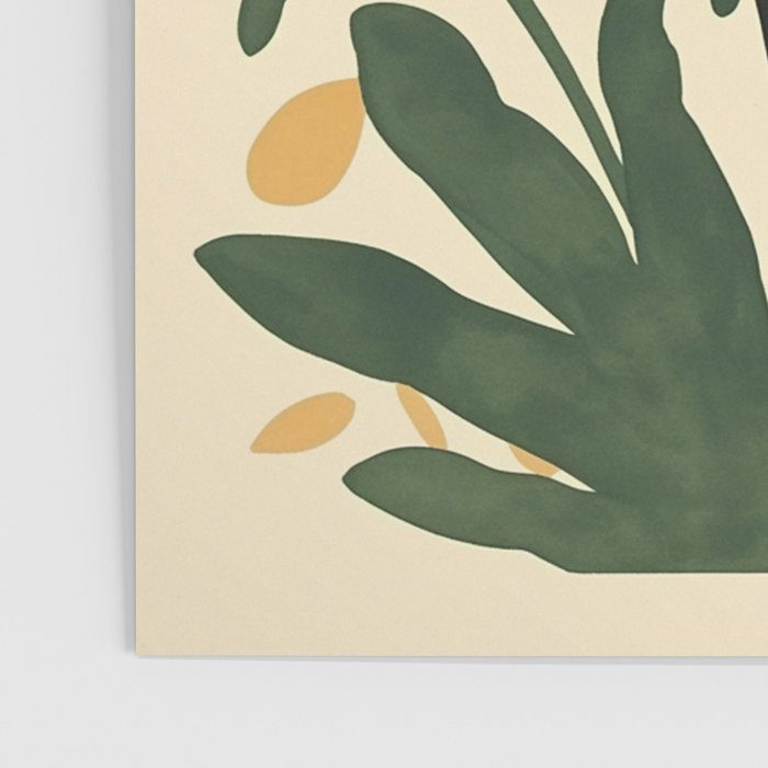 Terracotta Sun Botanical Silhouettes Poster Gallery Image 3