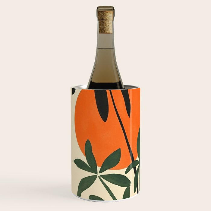 Terracotta Sun Botanical Silhouettes Wine Chiller Gallery Image 2