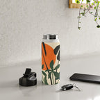 Terracotta Sun Botanical Silhouettes Water Bottle Gallery Image 4