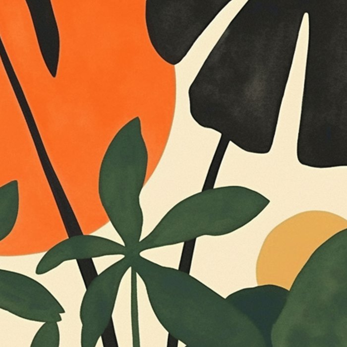 Terracotta Sun Botanical Silhouettes Coffee Mug Gallery Image 2