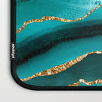 Aqua Turquoise Day Blue Galaxy Marble Laptop Sleeve Gallery Image 3
