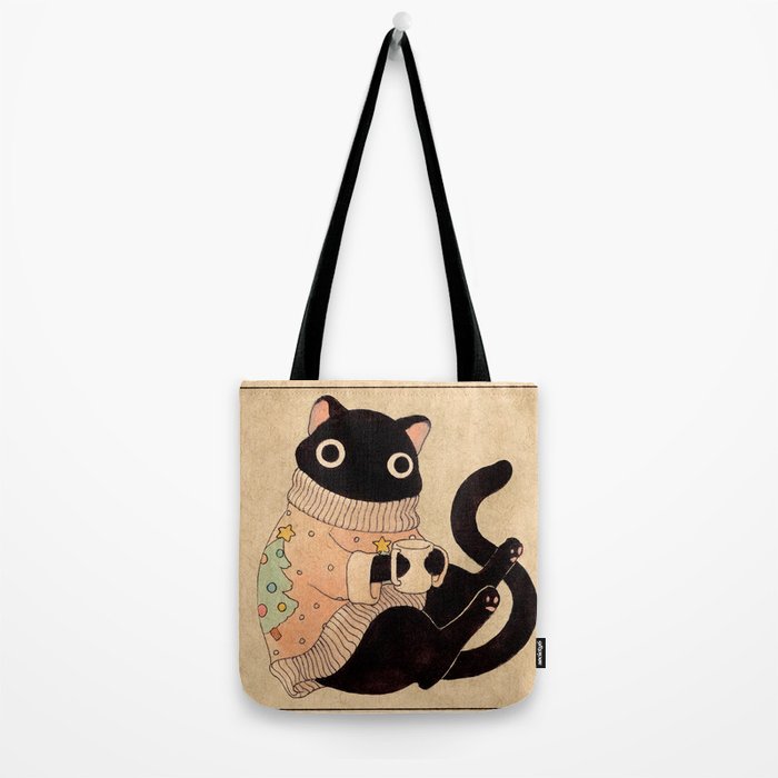 Christmas Cat 01 Tote Bag Gallery Image 2