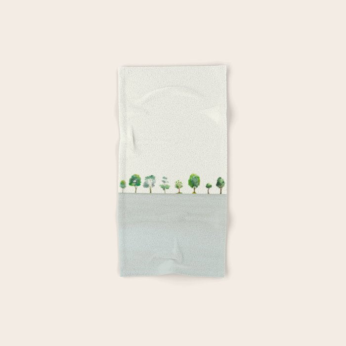 A Row Of Trees Hand & Bath Towel Gallery Image 1