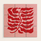 Wild Ferns: Wine Edition Wood Wall Art Gallery Image 1