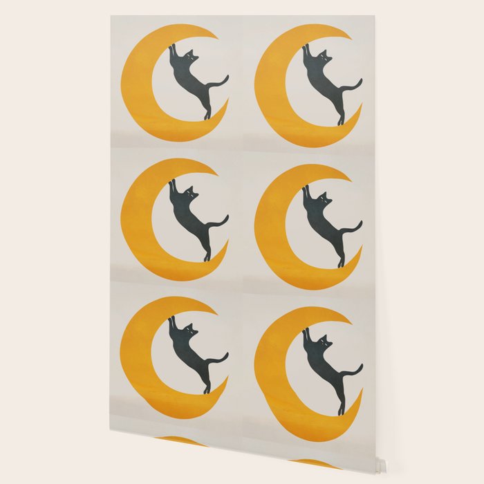 Moon and Cat Wallpaper Gallery Image 2