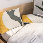 Moon and Cat Pillow Sham Gallery Image 2