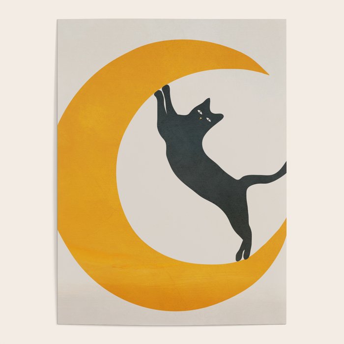 Moon and Cat Poster Gallery Image 4