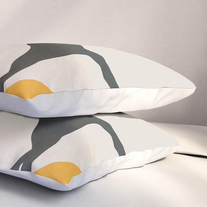 Moon and Cat Pillow Sham Gallery Image 3