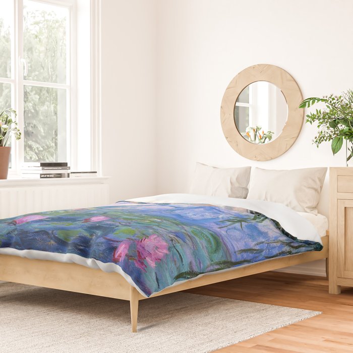 Claude Monet "Water Lilies(NymphÃ©as)" (9) 1916-19.jpg Duvet Cover Gallery Image 2