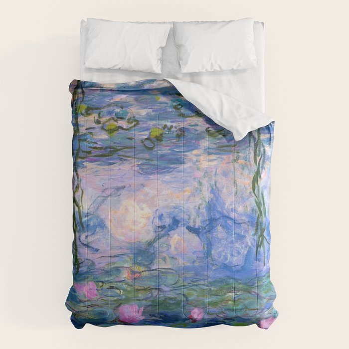 Claude Monet "Water Lilies(NymphÃ©as)" (9) 1916-19.jpg Comforter Gallery Image 6